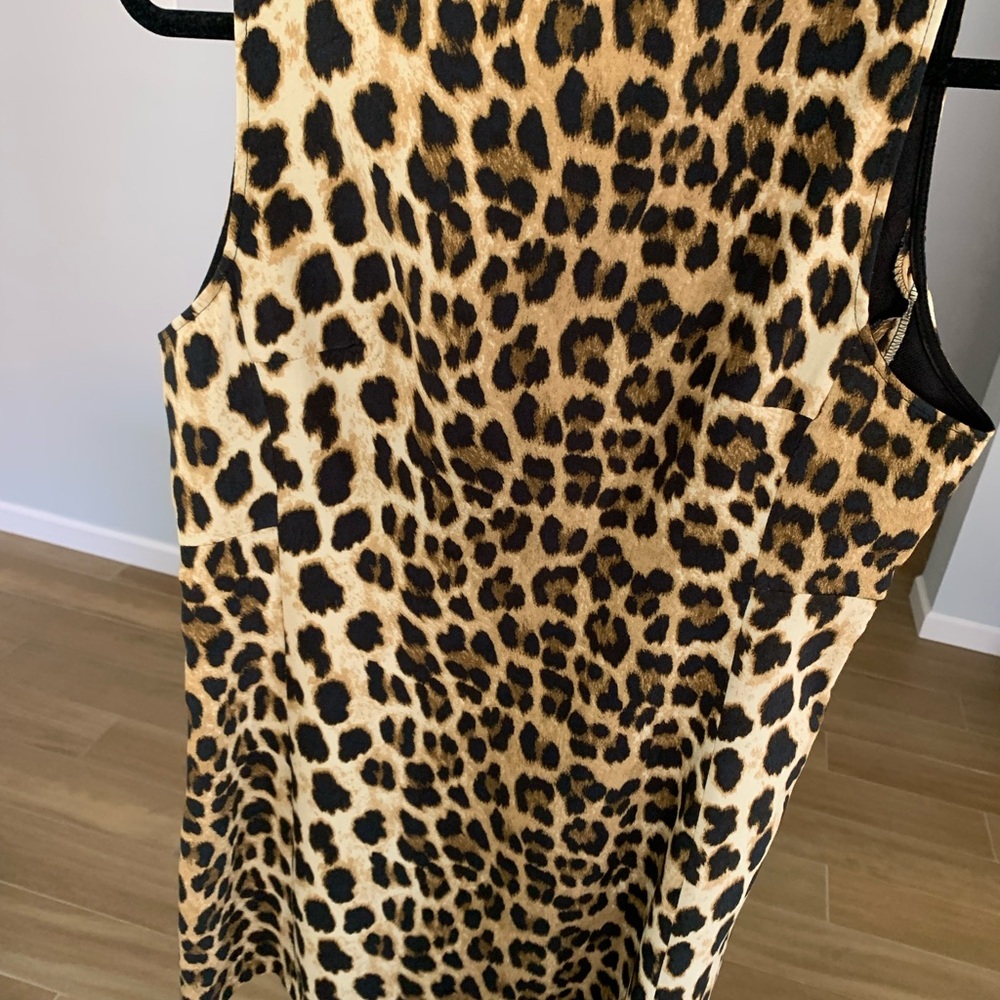 Leopard Print Sleeveless Dress